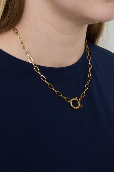 Golden knot necklace h5 Picture3